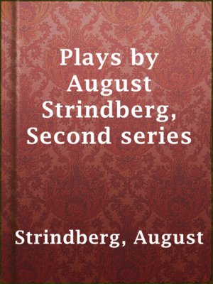 cover image of Plays by August Strindberg, Second series